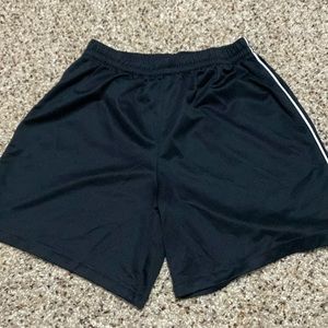 Black baseball shorts, size M